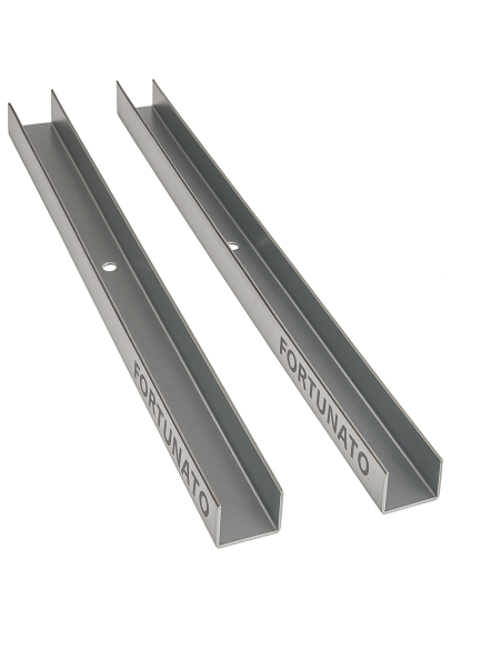 Guida U Standard 2 m Profilo Preforato Sp 0,6 mm Fissaggio Cartongesso 2 Pezzi