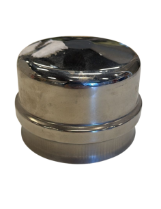 Tappo Raccolta Condensa Cieco Acciaio Inox Diametro 80mm Canna Fumaria 