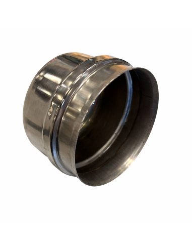 Tappo Raccolta Condensa Cieco Acciaio Inox Diametro 80mm Canna Fumaria 