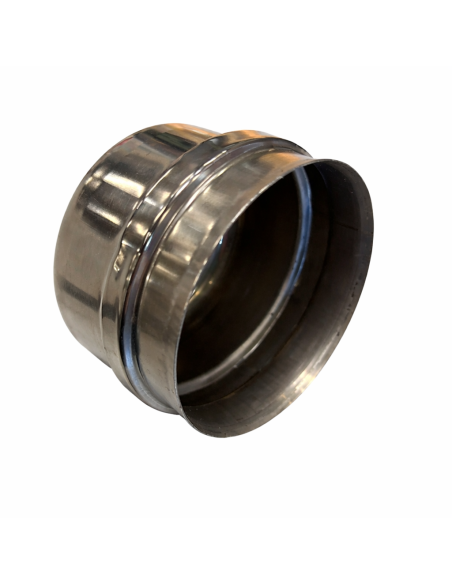 Tappo Raccolta Condensa Cieco Acciaio Inox Diametro 80mm Canna Fumaria 