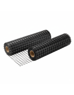 Rete In Fibra Di Vetro 40X40 Mm Rinforzo Massetti E Intonaci 2 Rotoli 1x50 m