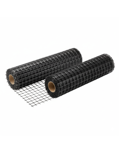 Rete In Fibra Di Vetro 40X40 Mm Rinforzo Massetti E Intonaci 2 Rotoli 1x50 m - FORTUNATO