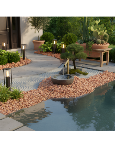 Ciottoli Rosso Verona Per Decorazioni Eleganti Outdoor