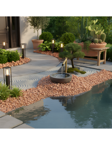 Ciottoli Rosso Verona Per Decorazioni Eleganti Outdoor