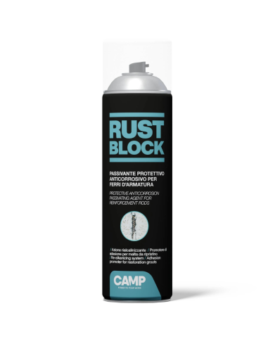 Rust Block Passivante Spray Per Protezione Armature 500 ml