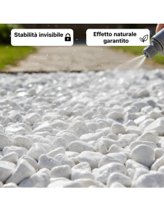 Kit Stabilizzazione Ciottoli Sacco 25 Kg  Con Legante Formato 5 L  2