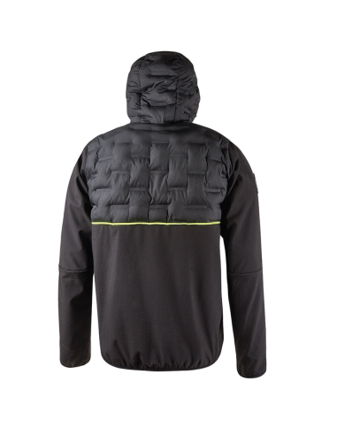 Giacca Idrorepellente Chiusura Zip Cappuccio Colore Black Carbon Spock 