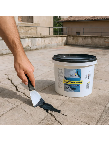 Elastiguaina Elastomerica Bituminosa Colore Nero Impermeabilizzante Resistente Italia ColorPaint - foto 6