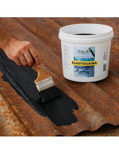 Elastiguaina Elastomerica Bituminosa Colore Nero Impermeabilizzante Resistente Italia ColorPaint - foto 7