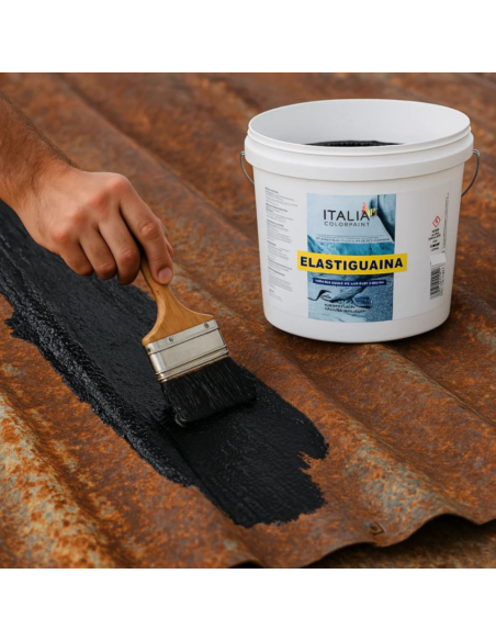 Elastiguaina Elastomerica Bituminosa Colore Nero Impermeabilizzante Resistente Italia ColorPaint - foto 7