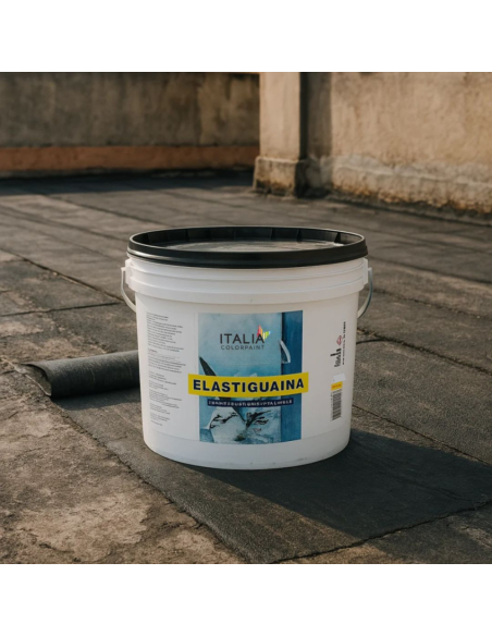 Elastiguaina Elastomerica Bituminosa Colore Nero Impermeabilizzante Resistente Italia ColorPaint - foto 8