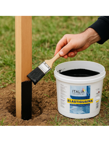 Elastiguaina Elastomerica Bituminosa Colore Nero Impermeabilizzante Resistente Italia ColorPaint - foto 9