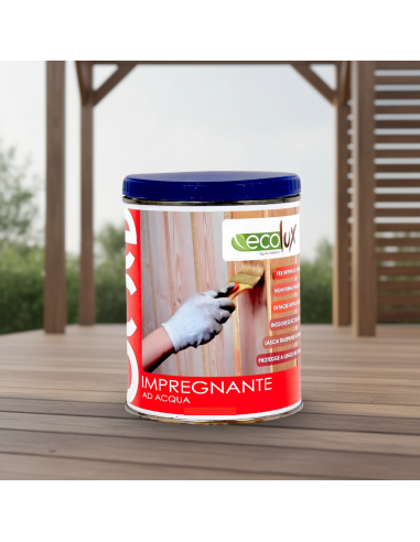 Impregnante Fondo Protettivo Acrilico Pigmentato Wenge Per Legno Ecolux