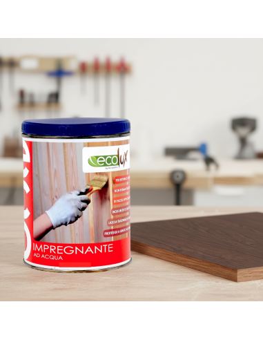 Impregnante Fondo Protettivo Acrilico Pigmentato Wenge Per Legno Ecolux