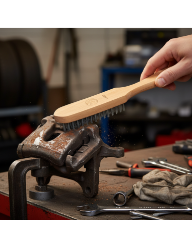Spazzola Curvata Con Manico In Acciaio Temprato A 4 Raghi