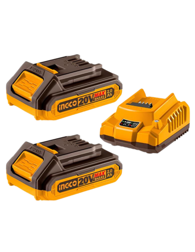Kit Composto 2 Batterie 2Ah Caricabatterie 2Ah (FBLI2001+FCLI2001E)  