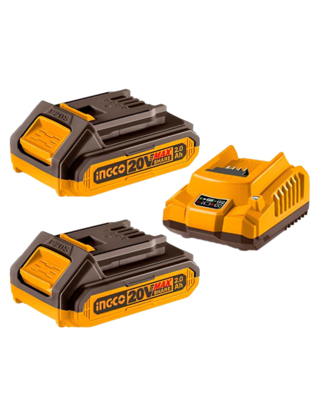 Kit Composto 2 Batterie 2Ah Caricabatterie 2Ah (FBLI2001+FCLI2001E)  