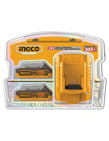 Kit Composto 2 Batterie 2Ah Caricabatterie 2Ah (FBLI2001+FCLI2001E)  
