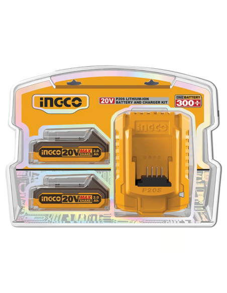 Kit Composto 2 Batterie 2Ah Caricabatterie 2Ah (FBLI2001+FCLI2001E)  