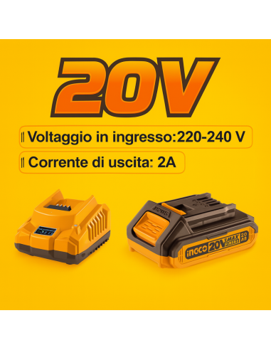 Kit Composto 2 Batterie 2Ah Caricabatterie 2Ah (FBLI2001+FCLI2001E)  