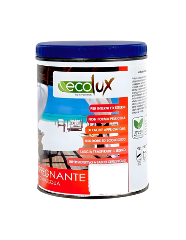 Ecolux Impregnante Cerato Noce Chiaro Fondo Protettivo Legno