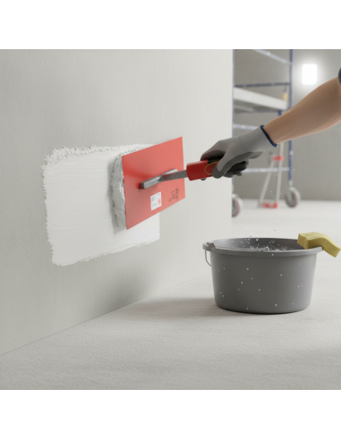 Frattone Liscio In Plastica 28x13 cm Rosso Per Rasato