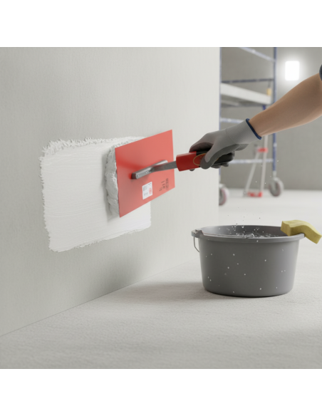 Frattone Liscio In Plastica 28x13 cm Rosso Per Rasato