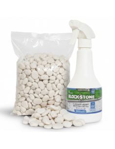 Kit Stabilizzazione Ciottoli Sacco da 5 Kg  Con Legante Confezione 0,5 L 