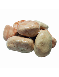 Ciottolo In Marmo Rosa Corallo Per Decorazioni Esterne