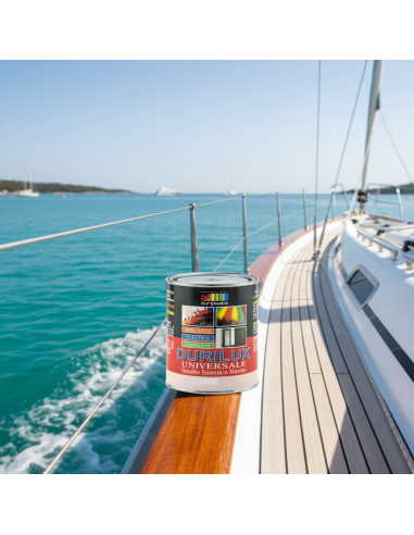 Smalto Sintetico Marino Lucido Per Legno E Ferro Bianco 500 Ral 9010 0,75 L