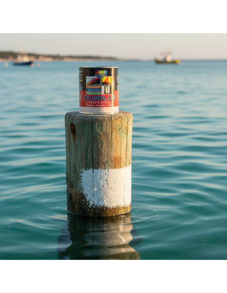 Smalto Sintetico Marino Lucido Per Legno E Ferro Bianco 500 Ral 9010 0,75 L