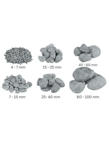 Ciottoli Occhialino Grigio Naturale Per Design Esterni Eleganti 15/25 mm Sacco 25 kg