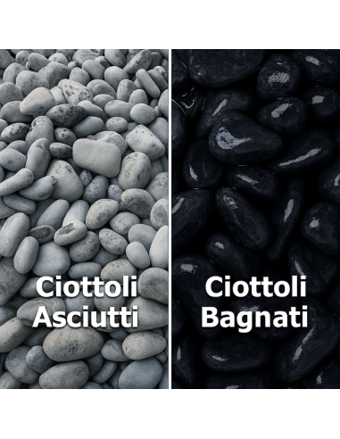 Ciottoli Nero Ebano Effetto Bagnato Brillante Con CIR TONO PLUS Protettivo