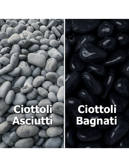 Ciottoli Nero Ebano Effetto Bagnato Brillante Con CIR TONO PLUS Protettivo