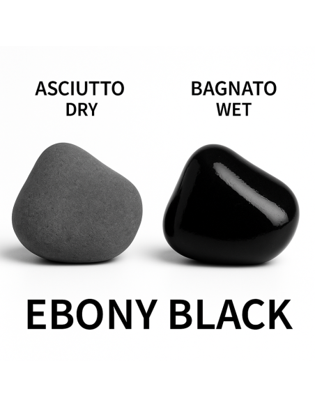 Ciottoli Nero Ebano Effetto Bagnato Brillante Con CIR TONO PLUS Protettivo