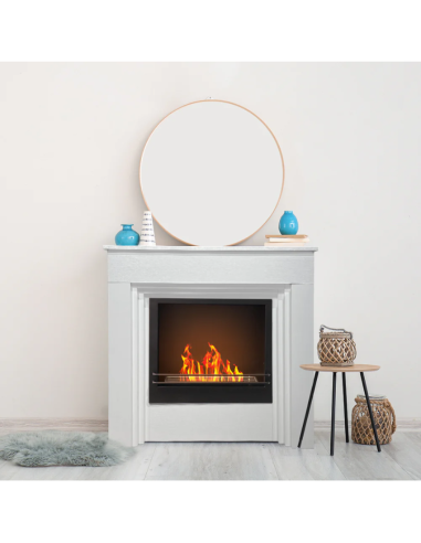 Camino A Bioetanolo Biocamino Bellini In Legno Bianco Design Made In Italy