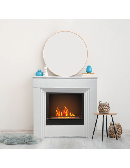 Camino A Bioetanolo Biocamino Bellini In Legno Bianco Design Made In Italy