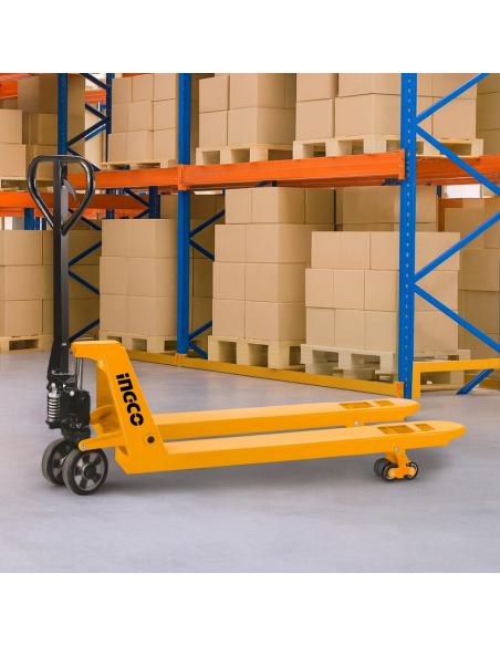 Transpallet Ingco Carico Max 2,5T Forche 550 x 1150 mm Colore Giallo Logistica