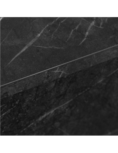 Camino A Bioetanolo Bellini Elegante Legno Effetto Marmo Nero Design Made In Italy