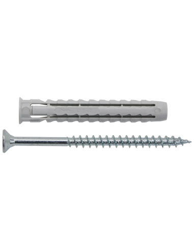 Tassello Fxu-L Nylon 10x70 Con Bordino Per Fissaggi Leggeri Pezzi 25