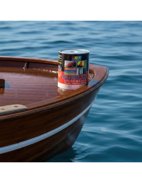 Smalto Sintetico Marino Lucido Per Legno E Ferro Marrone 512 Ral 8019