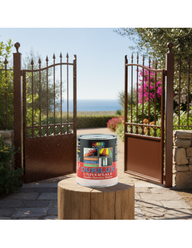 Smalto Sintetico Marino Lucido Per Legno E Ferro Marrone 512 Ral 8019