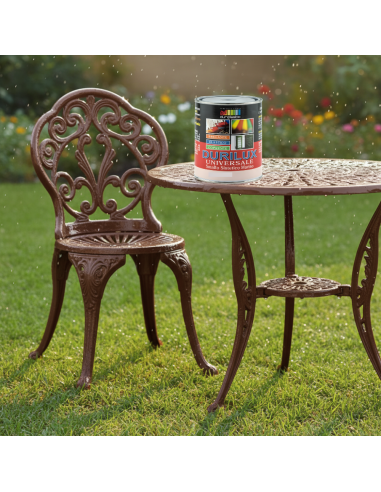 Smalto Sintetico Marino Lucido Per Legno E Ferro Marrone 512 Ral 8019