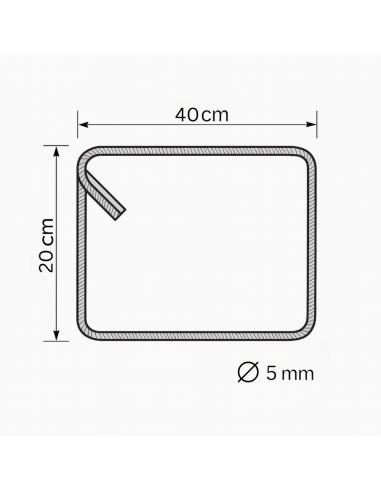 Staffe Antisismiche Armatura Ferro 20x40 cm Strutture Cemento Formati Multipli