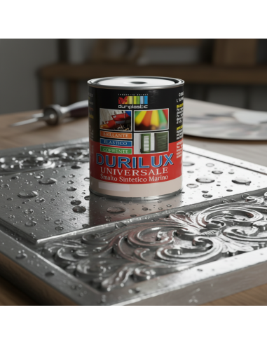 Smalto Sintetico Marino Lucido Per Legno E Ferro Argento 529