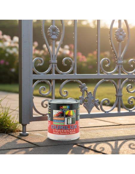 Smalto Sintetico Marino Lucido Per Legno Ferro Grigio Perla 519 Ral 7001 2,5 L