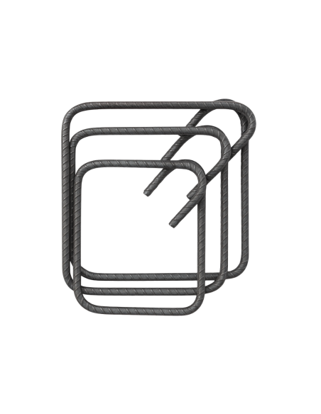 Staffa Chiusa Antisismica Armatura Ferro 20 x 25 cm Strutture Cemento 1 Pezzo FORTUNATO - foto 2