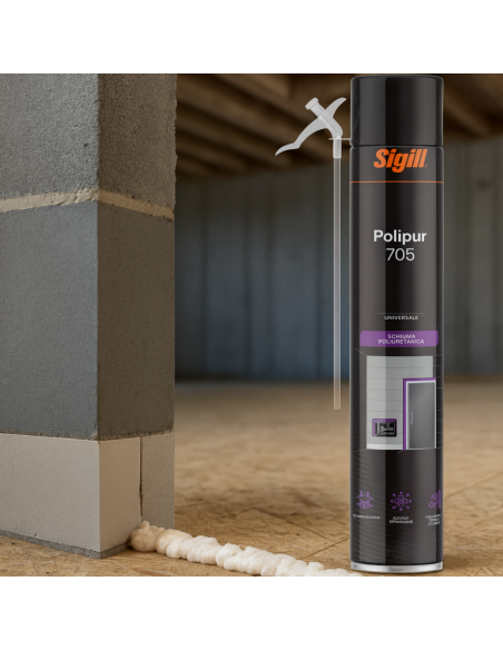 Polipur 705 Schiuma Poliuretanica Monocomponente Per Isolamento E Assemblaggio