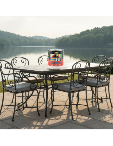 Smalto Sintetico Marino Lucido Per Legno E Ferro Piombo 520 Ral 7012