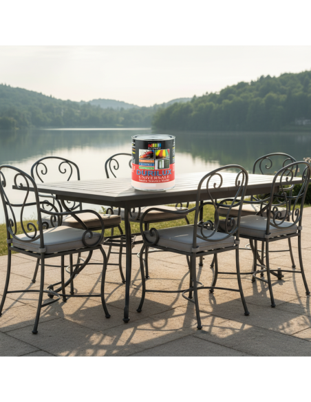 Smalto Sintetico Marino Lucido Per Legno E Ferro Piombo 520 Ral 7012